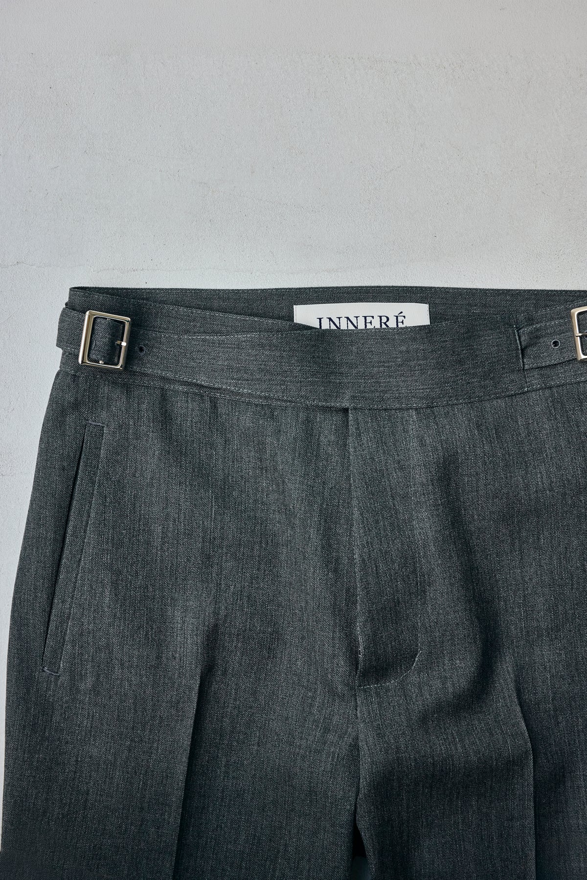 Melange Twill Slim Gurkha Trousers